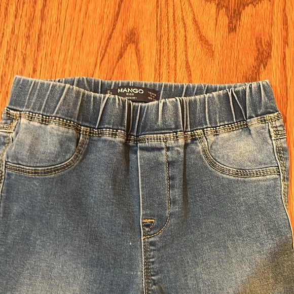 Girls Mango Blue Jeans Legging with Elastic waist size 7-8y 128 cm Denim Kids - Picture 2 of 5